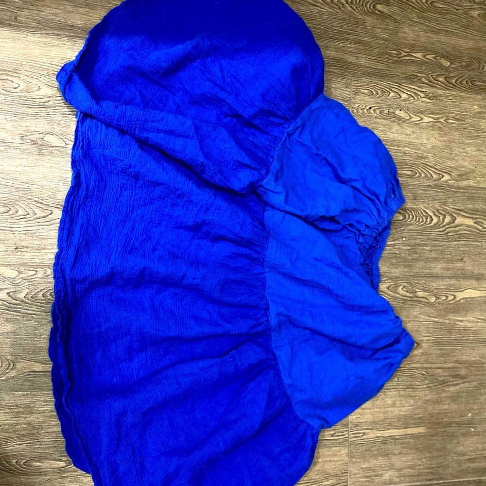 Blue flowy skirt